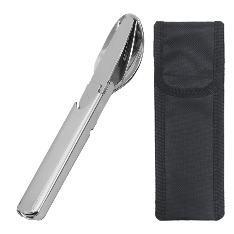 đ„ LAST DAY 50% OFF! đŽ4-in-1 Stainless Steel Portable Cutlery Set